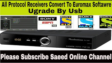 All Protocol Receivers Convert To Euromax Software (Upgrade by USB)