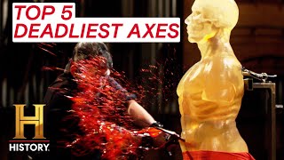 Forged in Fire: Top 5 Deadly Axes (These Kill Tests Were AXEing For It!)