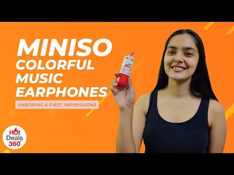 MINISO Colorful Music Earphones Unboxing & First Impressions | HotDeals 360