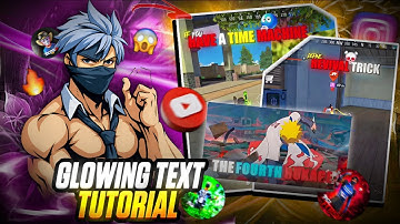 GLOWING TEXT🤍TUTORIAL, Animation, Font , like pgl flash and pgl darkrai 🔥