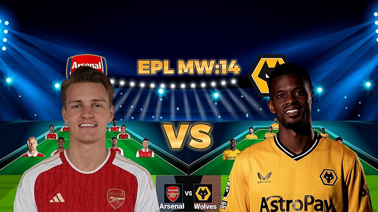 ARSENAL VS WOLVES POSSIBLE HEAD TO HEAD LINEUP IN THE EPL MATCH WEEK I4