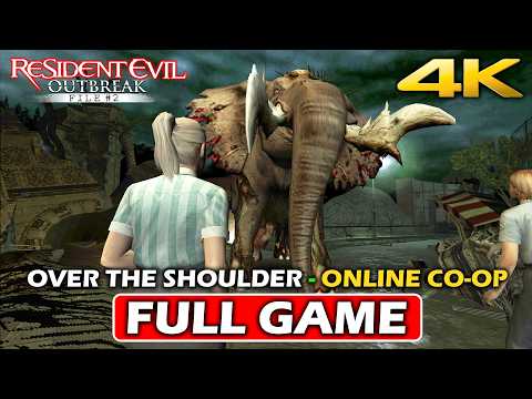 RESIDENT EVIL OUTBREAK FILE 2 - Modern OTS Camera MOD Gameplay ONLINE CO-OP FULL GAME (4K)