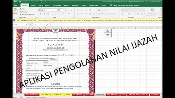 Dalam waktu beberapa jam selesai mengolah nilai dengan Aplikasi pengolahan nilai ijazah terbaru