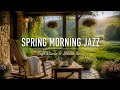 Cozy Spring Coffee Shop Ambience 🌸 Positive Morning with Relaxing Jazz Instrumental Music to Study