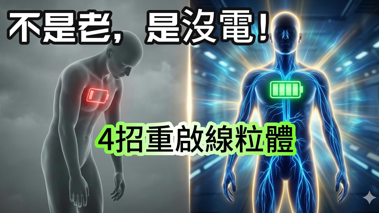 你不是老，是「沒電」了！頂級專家：重啟線粒體的4個方法 (Huberman 深度解析)