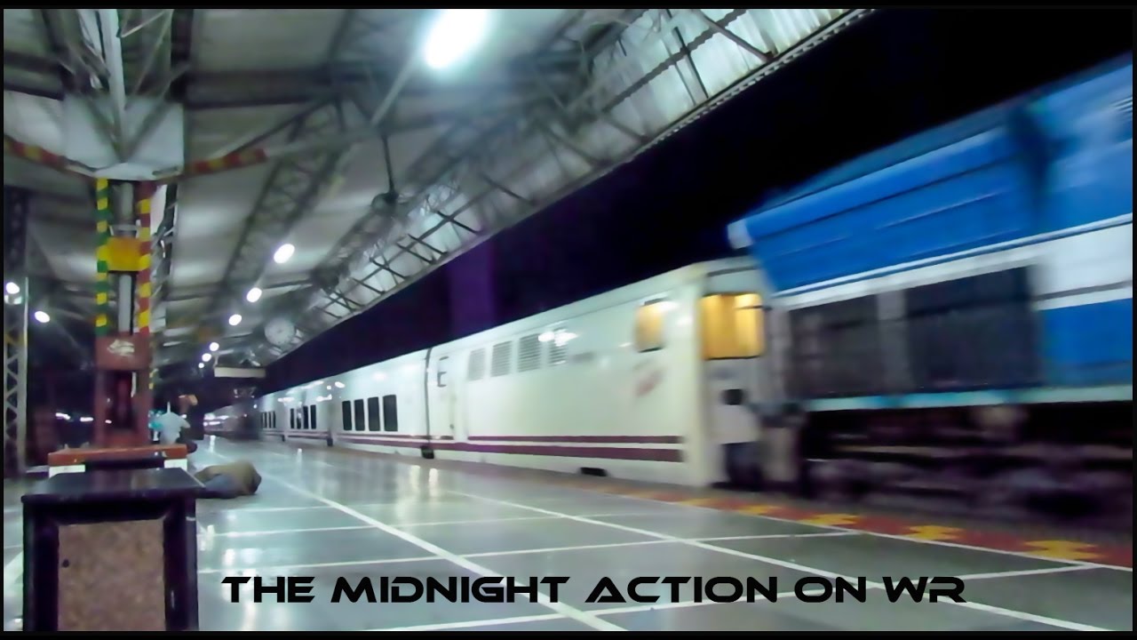 MIDNIGHT TRAINS & the SURPRISE TALGO in RAIN  - INDIAN RAILWAYS