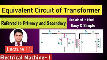 Equivalent Circuit of Transformer Referred to Primary and Secondary - Single Phase Transformer