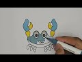 Crabby Crab Coloring 🦀😄 | Relaxing & Satisfying Art #Shorts