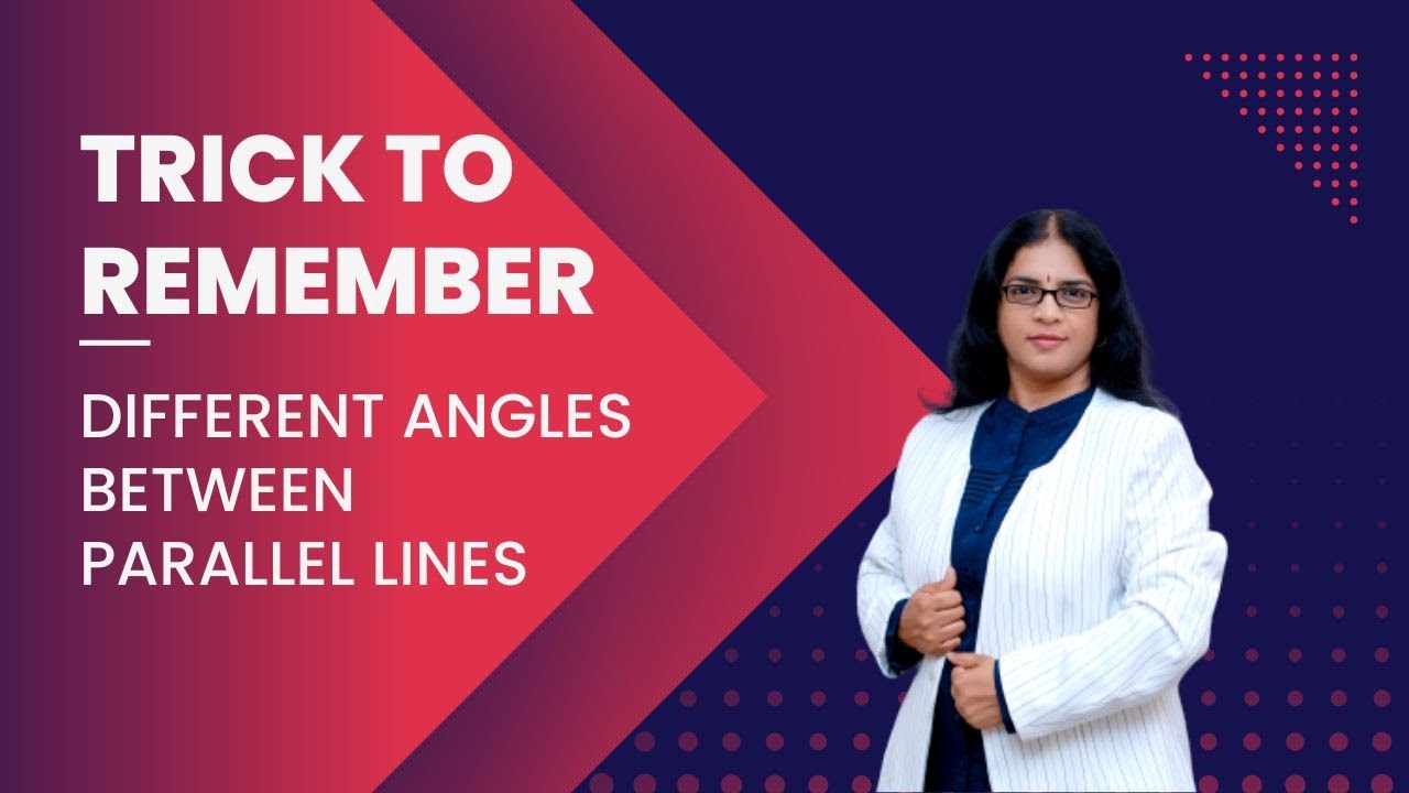 Easy trick to remember all Angle pairs between Parallel lines - YouTube