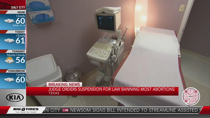Judge orders Texas to suspend new law banning most abortions