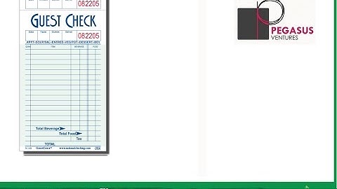 G3616BEV Restaurant guest checks, paper, 1 part, green, 16 lines, medium paper, beverage column