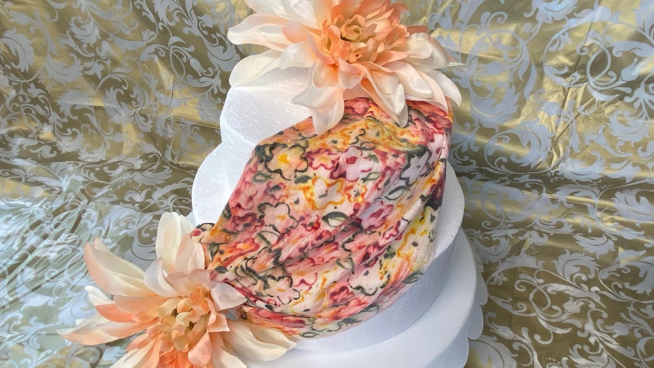 Drawing on wafer paper and making edible fabric الرسم على ورق الويفر وعمل القماش القابل للاكل