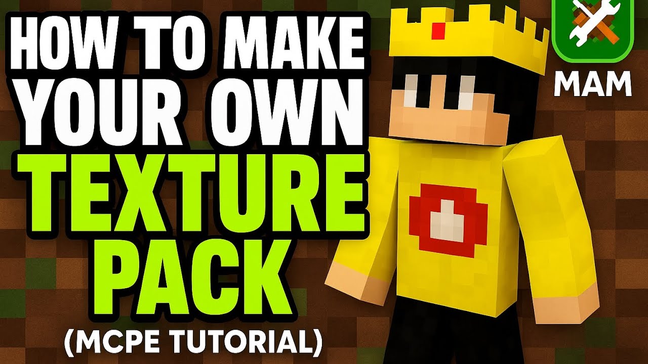 How to Make Your Own Texture Pack in Minecraft PE (MCPE Tutorial) # ...
