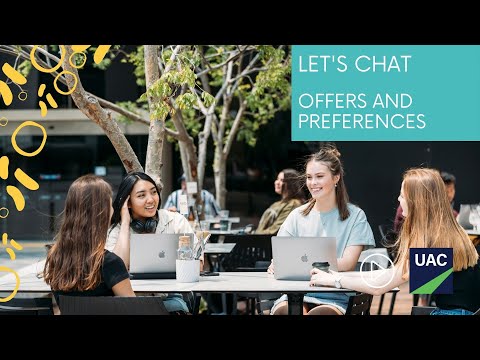 Let's Chat 2020 - Offers and preferences