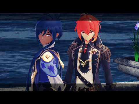 (MMD Genshin Impact) Mitsuami no Neko (Kaeya und Diluc) 2K