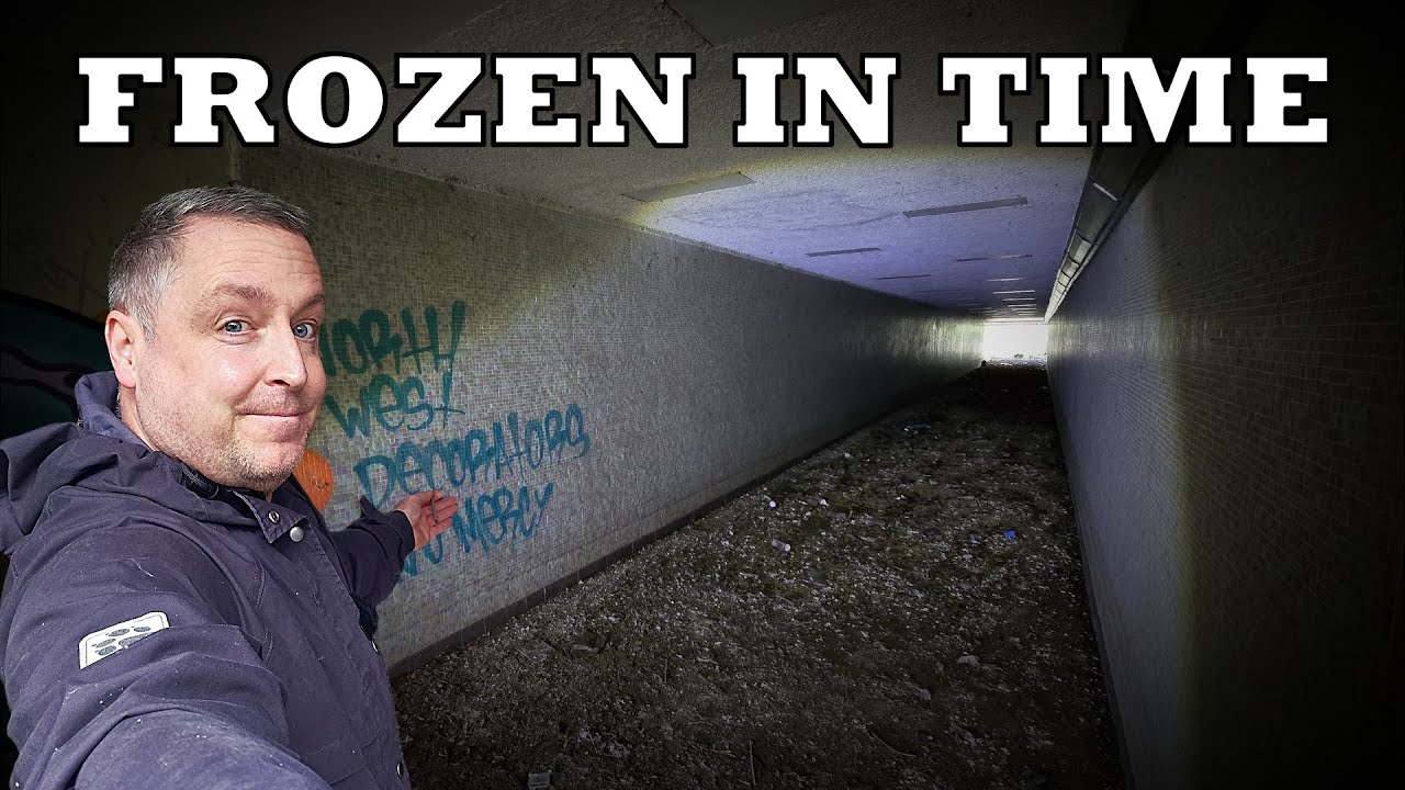 Exploring The Abandoned Subway Tunnel Of Burtonwood Services Under The M62 , Warrington