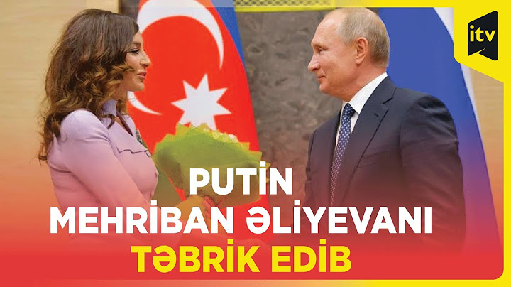 Rusiya prezidenti Vladimir Putin Birinci vitse-prezident Mehriban Əliyevanı təbrik edib