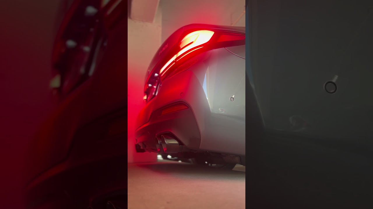 21 BMW G30 540i exhaust clip. Mods: resonator/muffler delete.  Bm3 sport mode open valve hack!