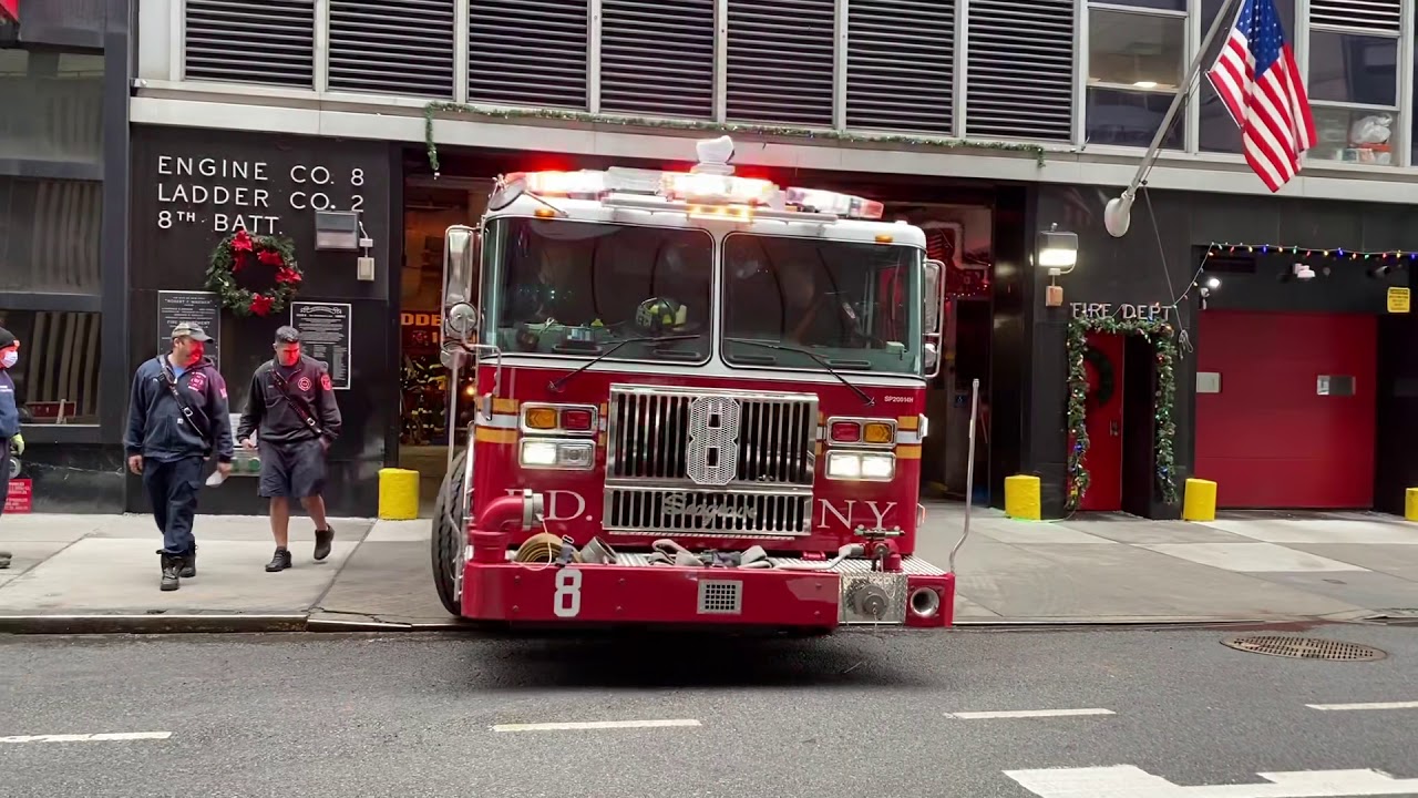 BRAND NEW 2020 FDNY ENGINE 8 RESPONDING FROM QUARTERS ON 51ST STREET IN ...