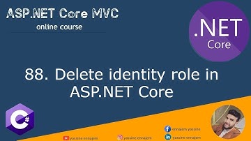 88. Delete identity role in ASP.NET Core