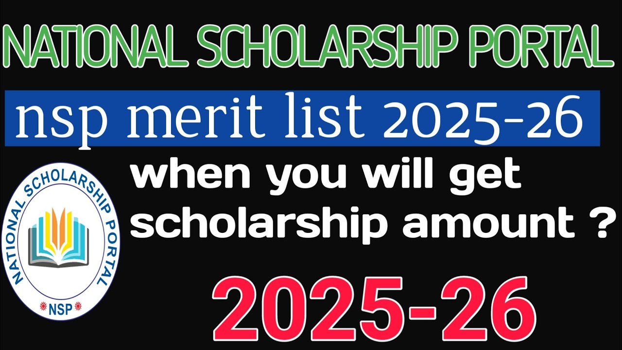 NSP Scholarship 2025 -26 Merit List |