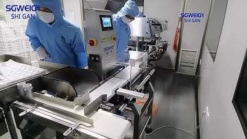 Glass Bottle Check Weigher with Rejection System Clamping Conveyor