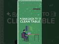 Raw data to clean table #excel #computereducation @computerwithsukhi