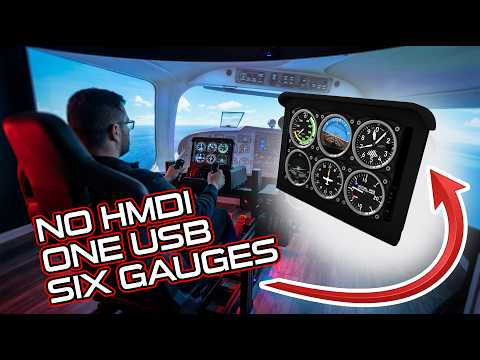 Ditch the Extra Monitor! Adding a Real Six-Pack to your Flight Sim with USB ONLY !