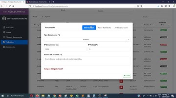 Sistema Tramite Documentario desarrollado con php 7 nativo, javaScript y ajax