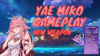 Yae Miko Gameplay 2.5 Beta Leak !!! New 5 Star Character and Catalyst !!!