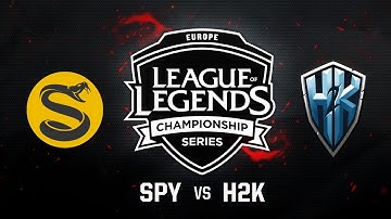H2K vs. Splyc e | EU LCS Summer Regional Qualifier | Game 3| H2K vs. SPY (2017)