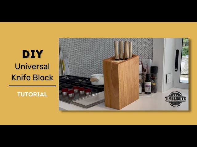 20 slot wood universal knife block