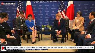 🇺🇸|🇯🇵 President Donald Trump Meets PM Sanae Takaichi of Japan at UNGA in New York City [LIVE]