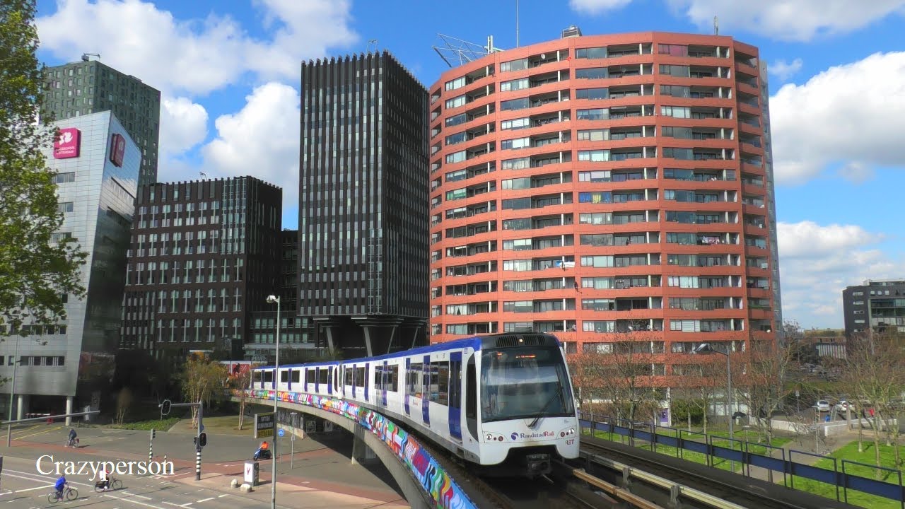 RandstadRail RET Metro Rotterdam Rijnhaven met Eurovision 2021