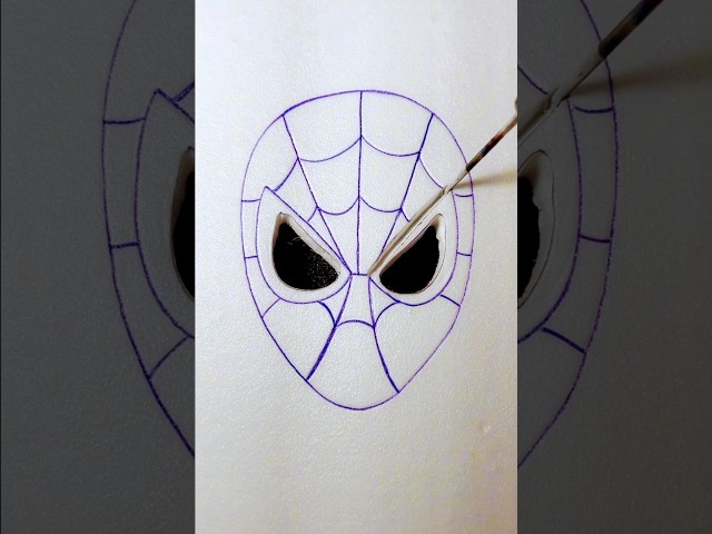 Spiderman Drawing On Foam #satisfying #painting #asmr