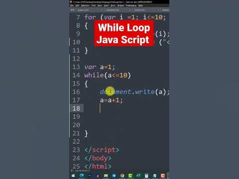 While Loop kya hai, While Loop program Javascript #shorts # ...