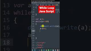 While Loop kya hai, While Loop program Javascript #shorts #youtubeshorts