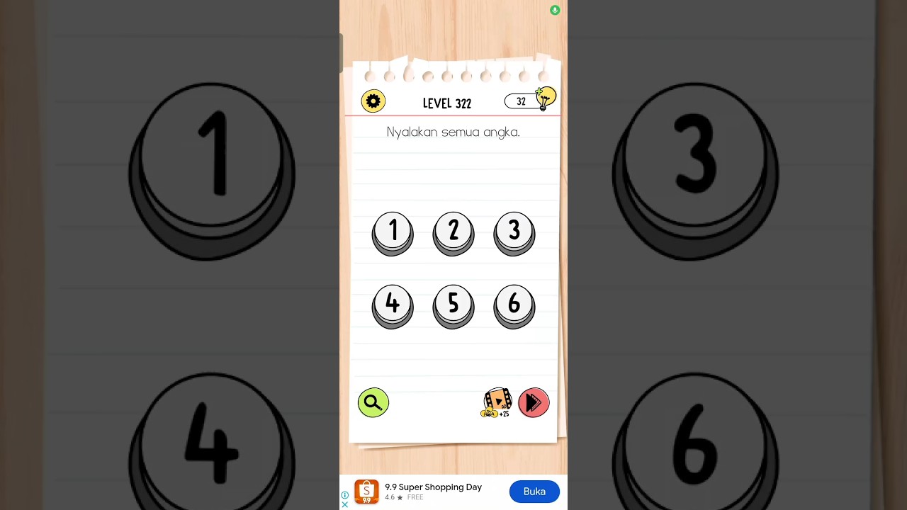 Brain test 4 level 322 #games #kuncijawabanbraintest #braintest