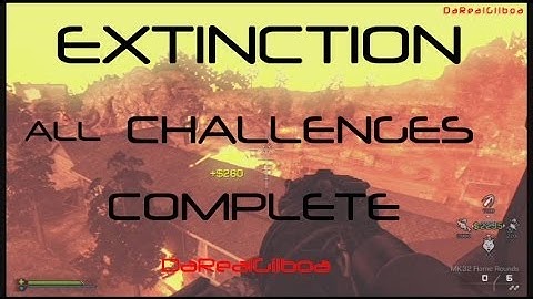 COD Ghosts Extinction Completionist trophy/achievement ALL challenges completed! 1HR
