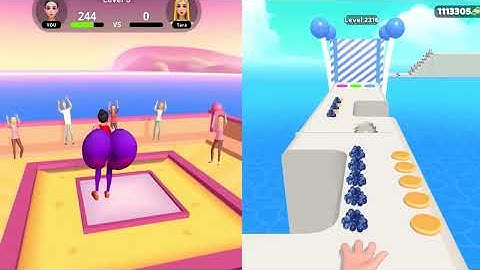 Max Levels PANCAKE RUN VS Twerk Race 3D - All Levels Gameplay Walkthrough New UPDATE