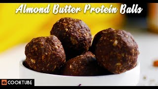 Almond Butter Protein Balls Recipe | Healthy Snacks Recipes | Almond Butter Recipe
