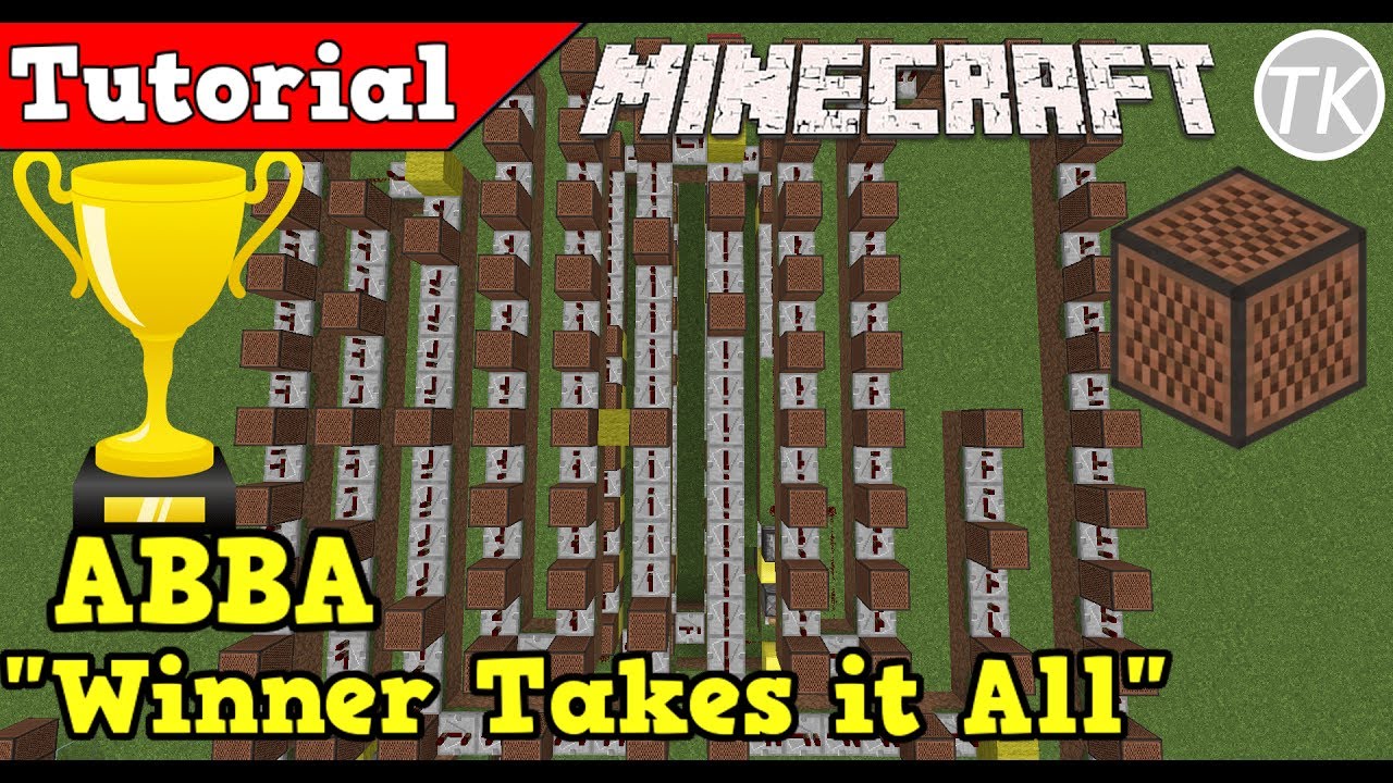 ABBA - WINNER TAKES IT ALL Урок по игре на нотных блоках в Minecraft 1.12