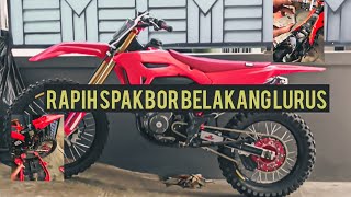 TUTORIAL PASANG BODI CRF 450 SUPAYA RAPIH & SPAKBOR BELAKANG RATA