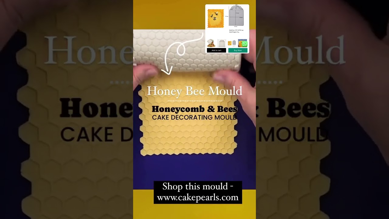 Honey Bee Mould | Honeycomb & Bees Cake Decorating Mould | Cake Pearls 