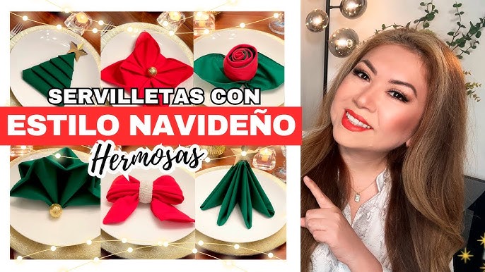 Cómo doblar servilletas para Navidad 