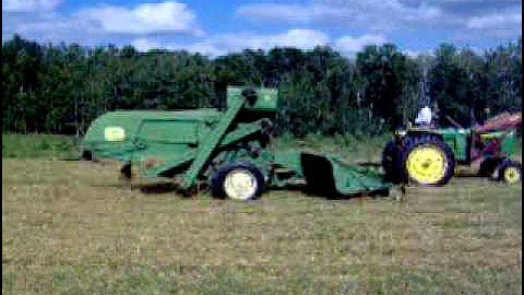 Combining with the John Deere 42