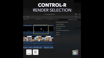 Final Cut Pro Shortcut | Control-R | Render Selection