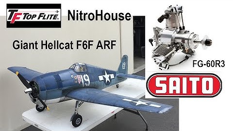 Installing Saito FG-60R3 Radial Engine into Top Flite Giant Hellcat F6F