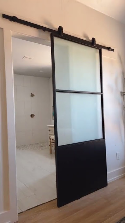 sliding glass barn door