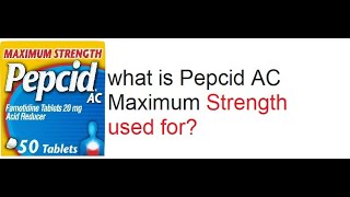 Pepcid AC Maximum Strength, 20 mg Famotidine for Heartburn Prevention & Relief, 50 Ct